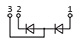 Connection diagram of diode module MD3-1000