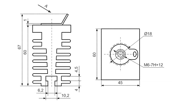 Heatsink dimensions