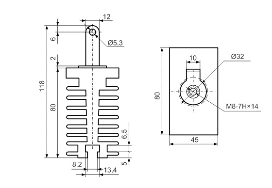 Heatsink dimensions