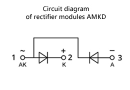 Stromlaufplan der Module AMKD