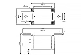 Umriss der Einzeln Diode Modul