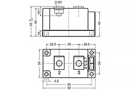 Umriss der Einzeln Diode Modul