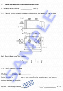 Technical Passport