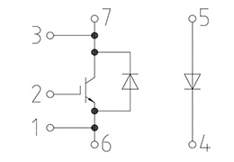 Topologie des IGBT-Moduls DD800S17H4_B2
