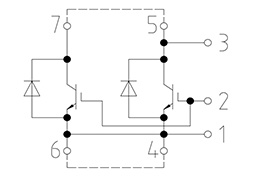 Topologie des IGBT-Moduls DD750S65K3