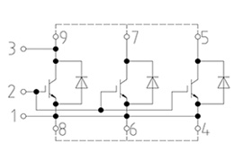 Topologie des IGBT-Moduls FZ1200R33HE3