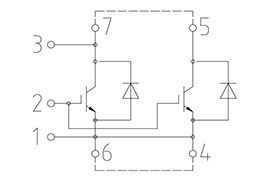 Topologie des IGBT-Moduls FZ1000R33HE3