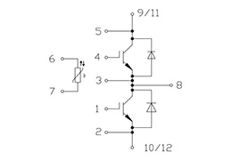 Topologie des IGBT-Moduls FD650R17IE4