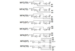 Schaltplan der Thyristor-Module
