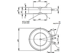Thyristor T308N Umriss