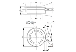 Thyristor T649N Umriss