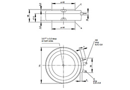 Thyristor T869N Umriss