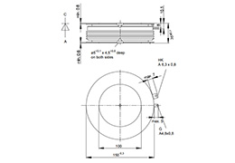 Thyristor T3401N Umriss