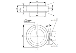 Thyristor T1929N Umriss