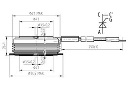 TG 908-1200-25 Abmessungen