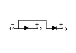 Schaltplan eines Doppeldiodenmoduls CN412499C