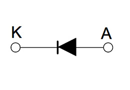 Schaltplan eines Einzeldiodenmoduls LS412460