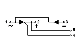 Schaltplan der Thyristor-Module