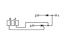 Schaltplan der Thyristor-Module