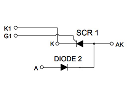 Schaltplan der Thyristor-Module