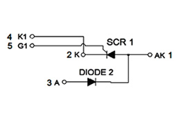 Schaltplan der Thyristor-Module