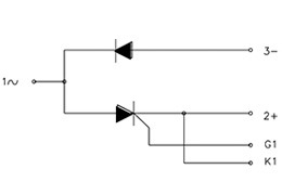 Schaltplan der Thyristor-Module