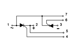Schaltplan von Thyristor-Modulen