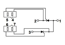 Schaltplan von Thyristor-Modulen