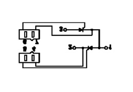 Schaltplan von Thyristor-Modulen