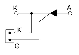 Schaltplan von Thyristor-Modulen