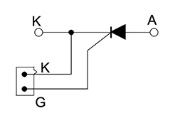 Schaltplan von Thyristor-Modulen