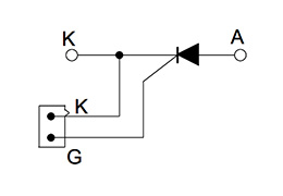 Schaltplan von Thyristor-Modulen